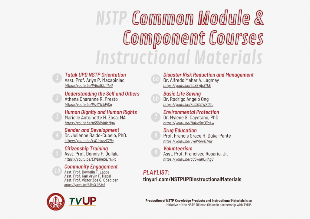 NSTP Diliman Launches Common And Component Module Instructional 